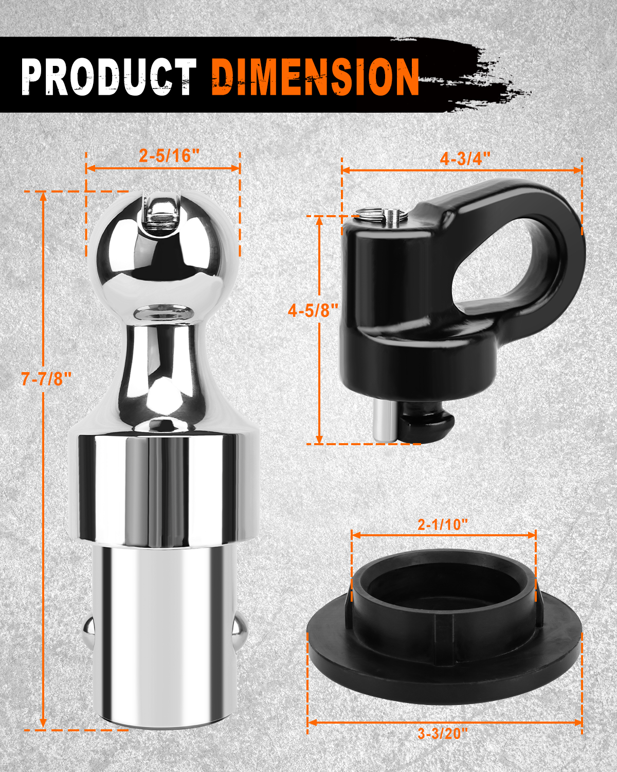METOWARE Puck System 2-5/16" Gooseneck Kit, Compatible with Chevrolet, Ford, GMC, Nissan (30K) - Image 3