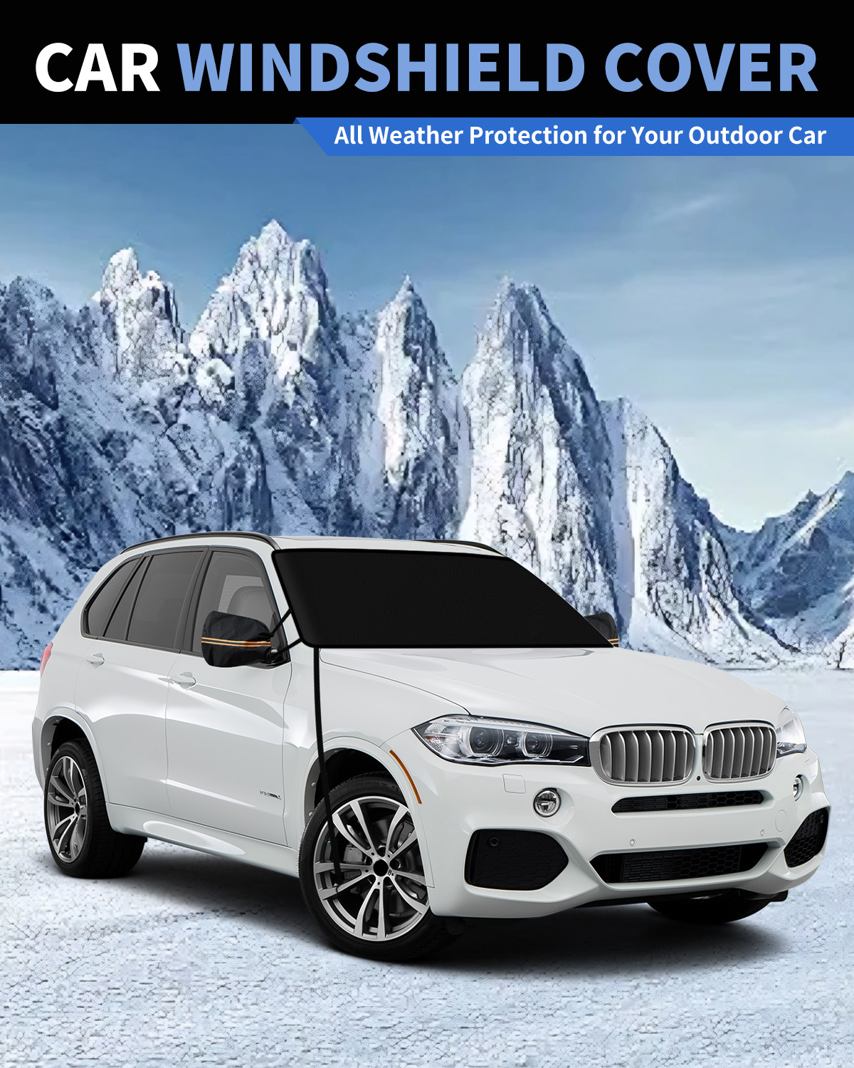 METOWARE 600D Windshield Cover, 69"x42" - Image 7